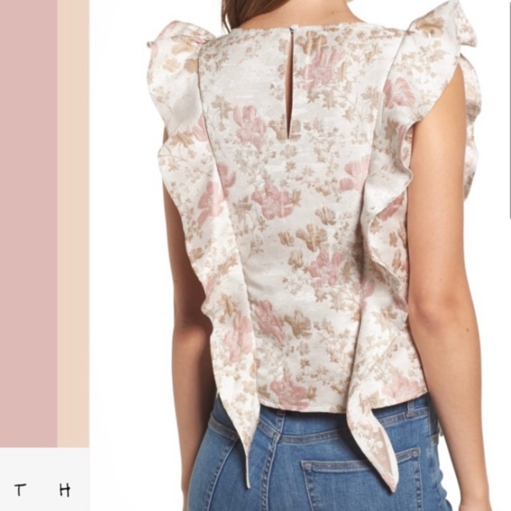 Floral sleeveless blouse -Leith by Nordstrom